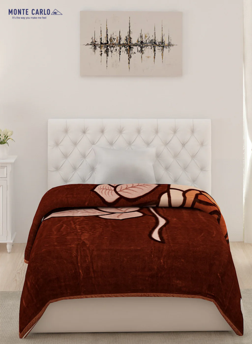 Single Bed Multicolor Mink Blanket - 1 Ply - Image 2