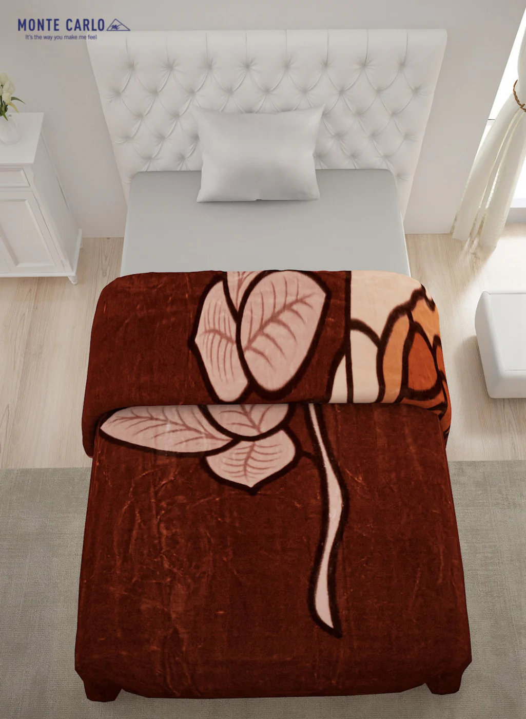 Single Bed Multicolor Mink Blanket - 1 Ply - Image 3