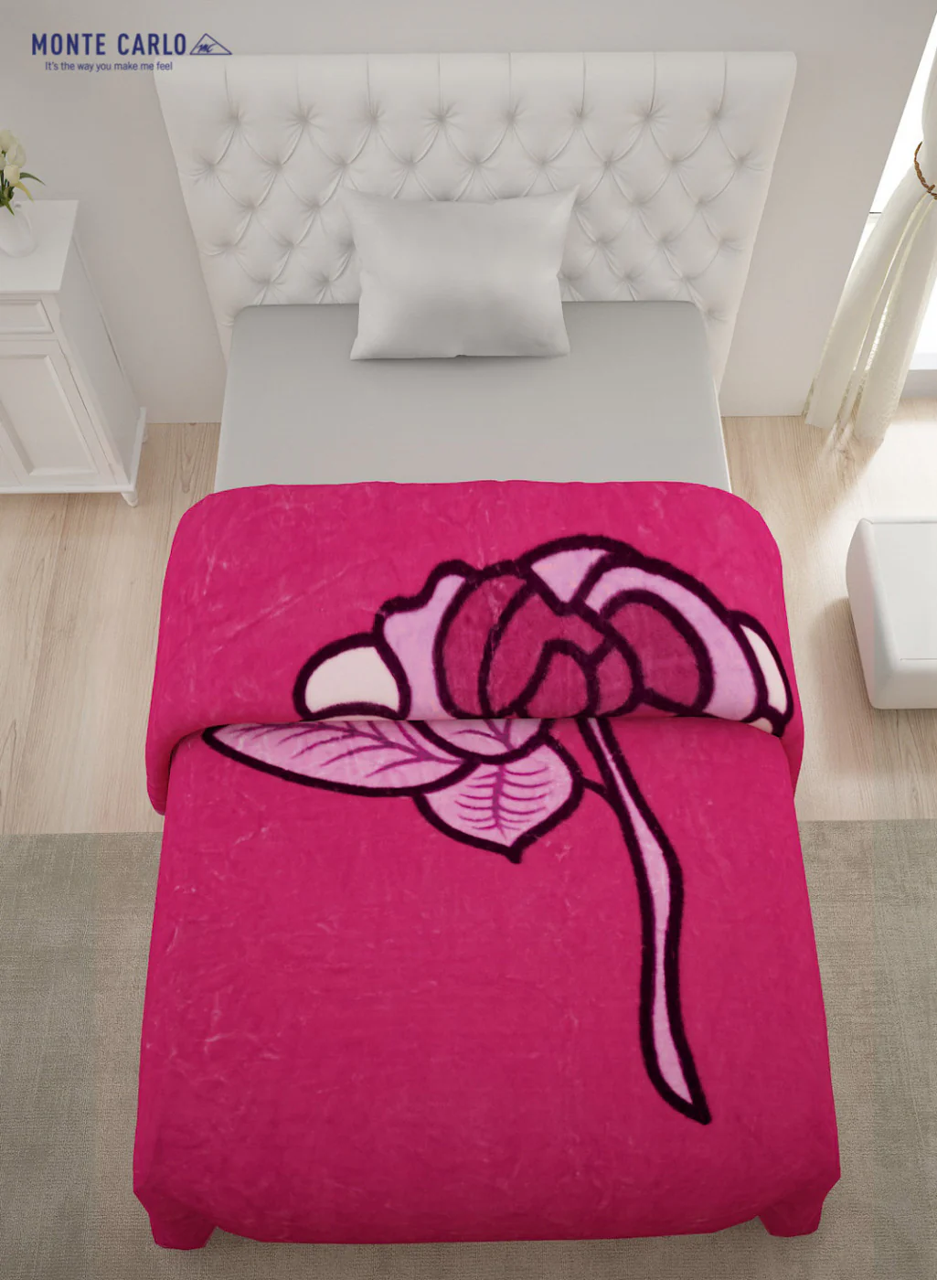 Single Bed Multicolor Mink Blanket - 1 Ply - Image 3