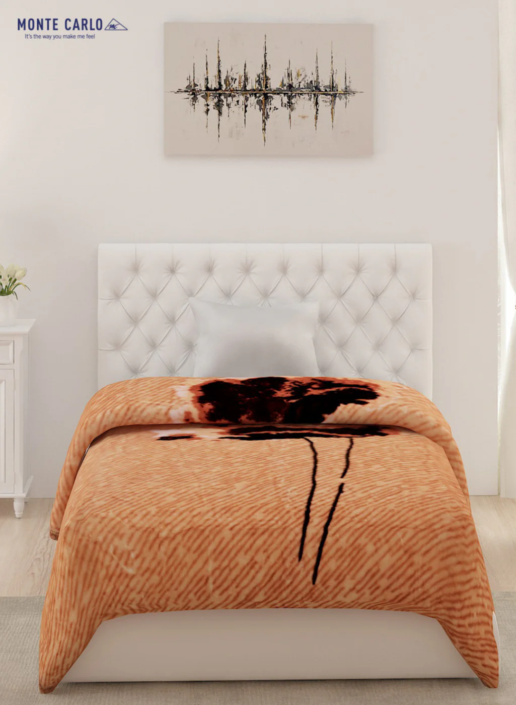 Single Bed Multicolor Mink Blanket - 1 Ply - Image 2