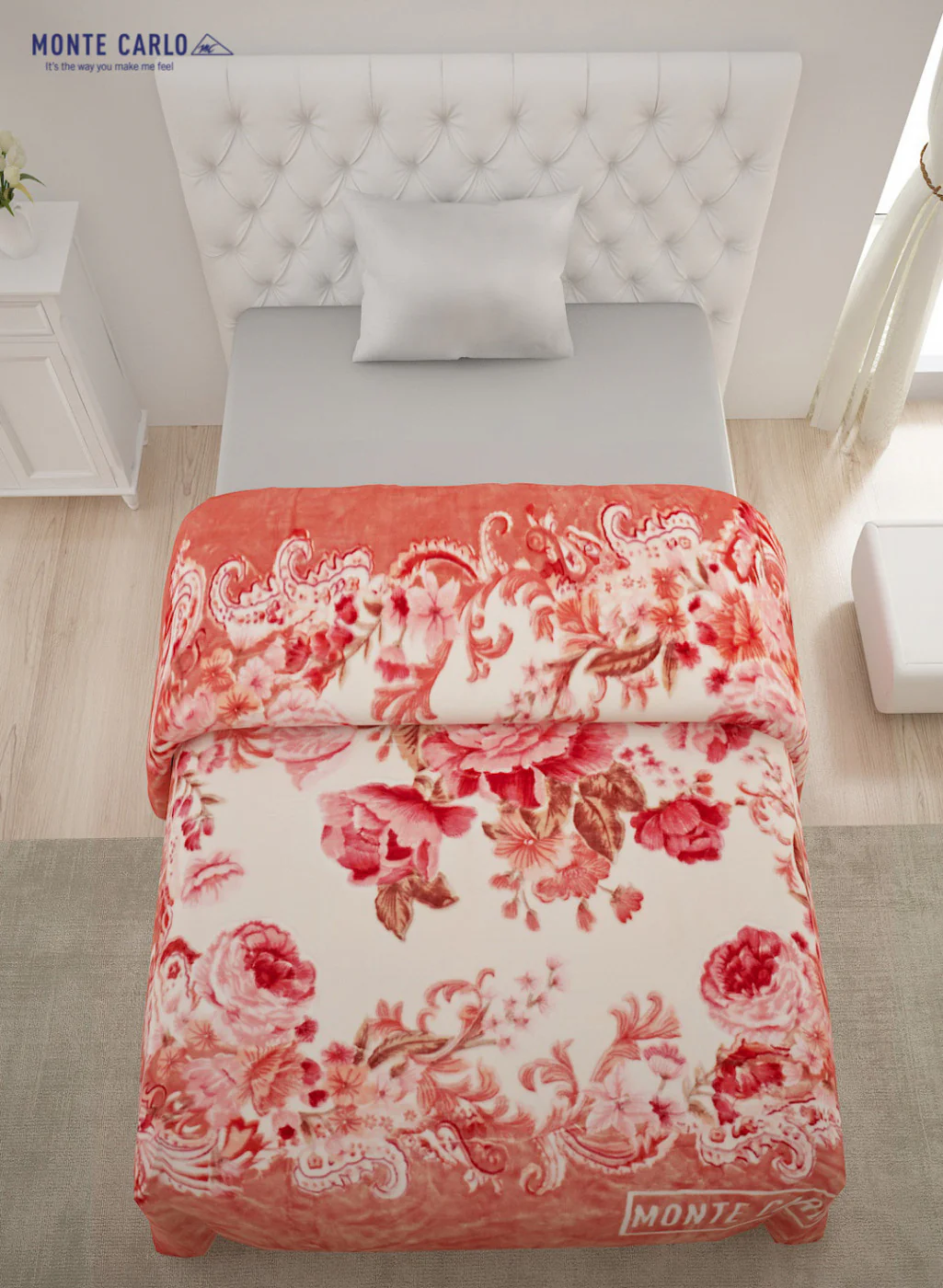 Single Bed Multicolor Mink Blanket - 1 Ply - Image 3