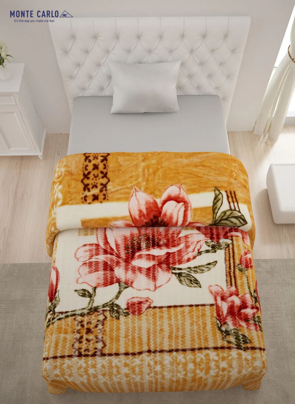 Single Bed Multicolor Mink Blanket - 2 Ply - Image 4