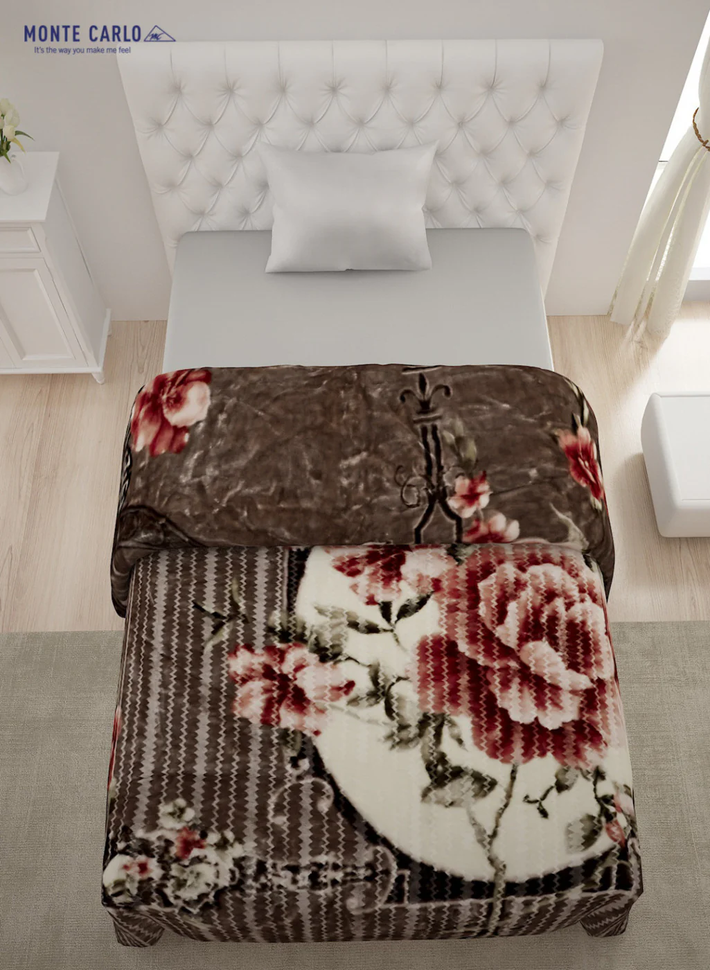 Single Bed Multicolor Mink Blanket - 2 Ply - Image 4