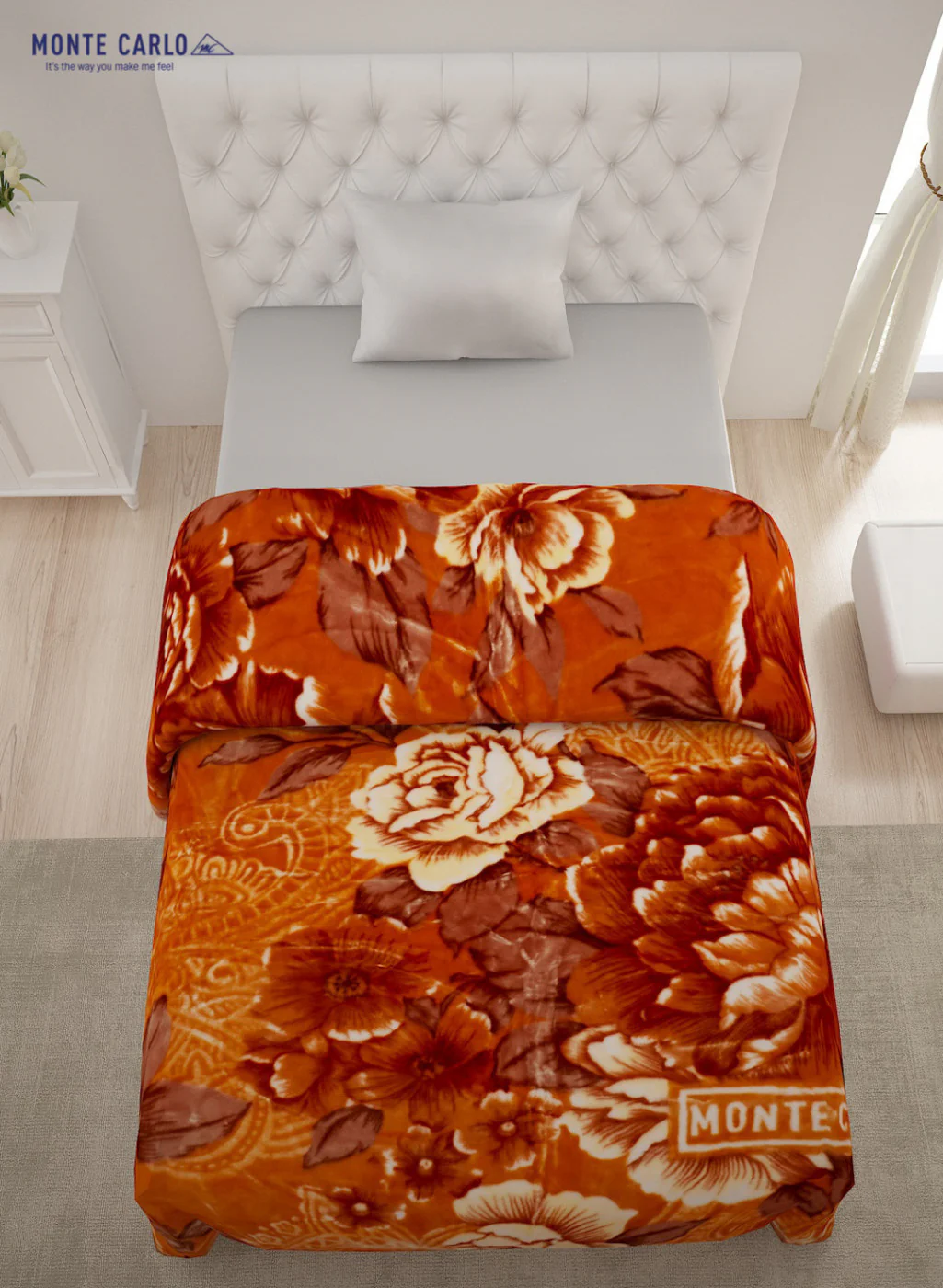 Single Bed Multicolor Mink Blanket - 2 Ply - Image 3