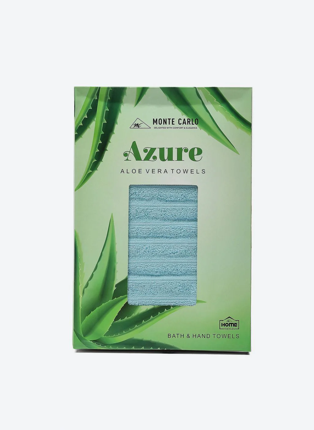 Sky Blue Cotton 525 GSM Towel Set Pack of 2 (1 Bath & 1 Hand Towel) - Image 6