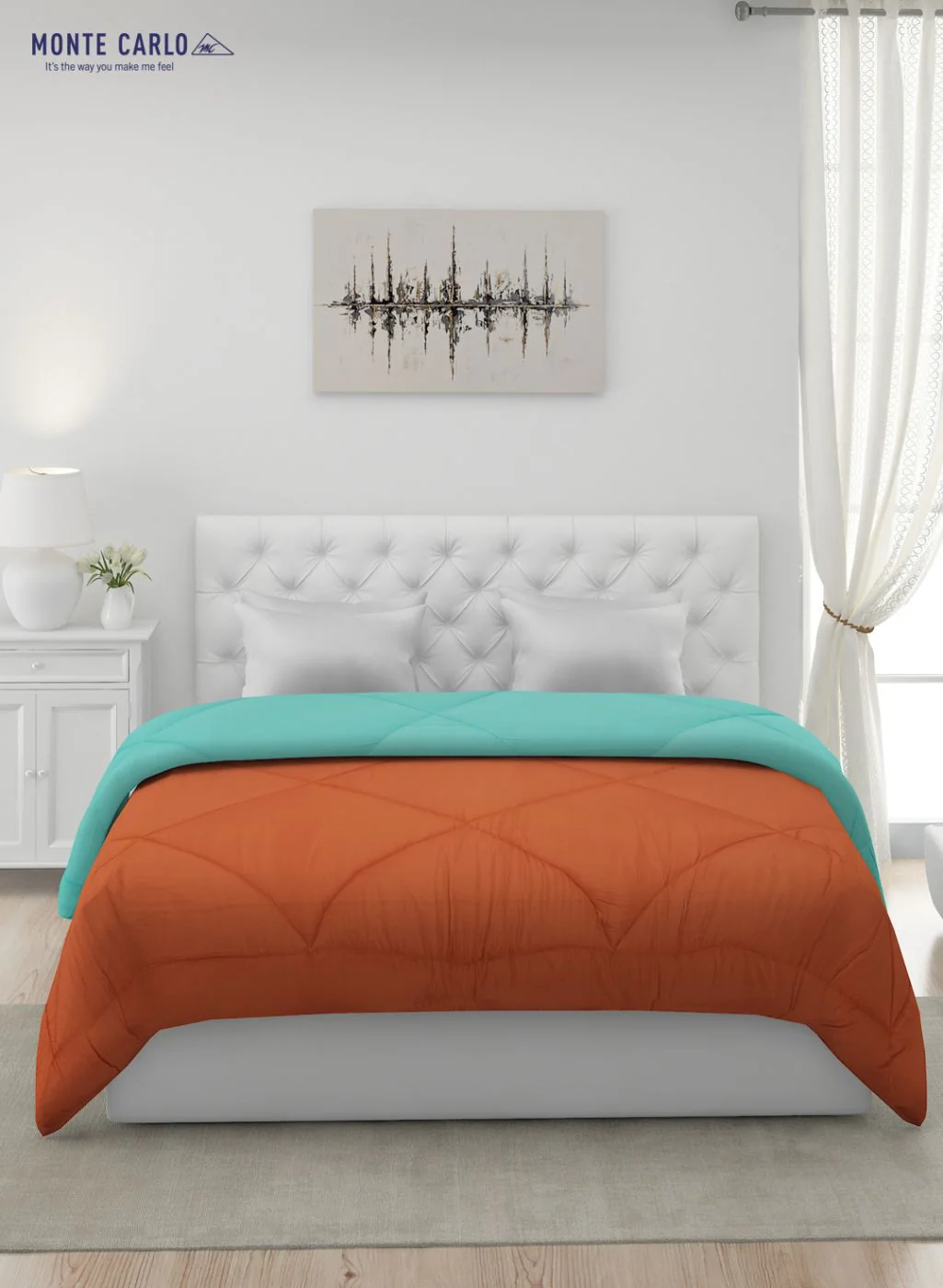 Solid Microfibre Double Comforter for Mild Winter - Image 4