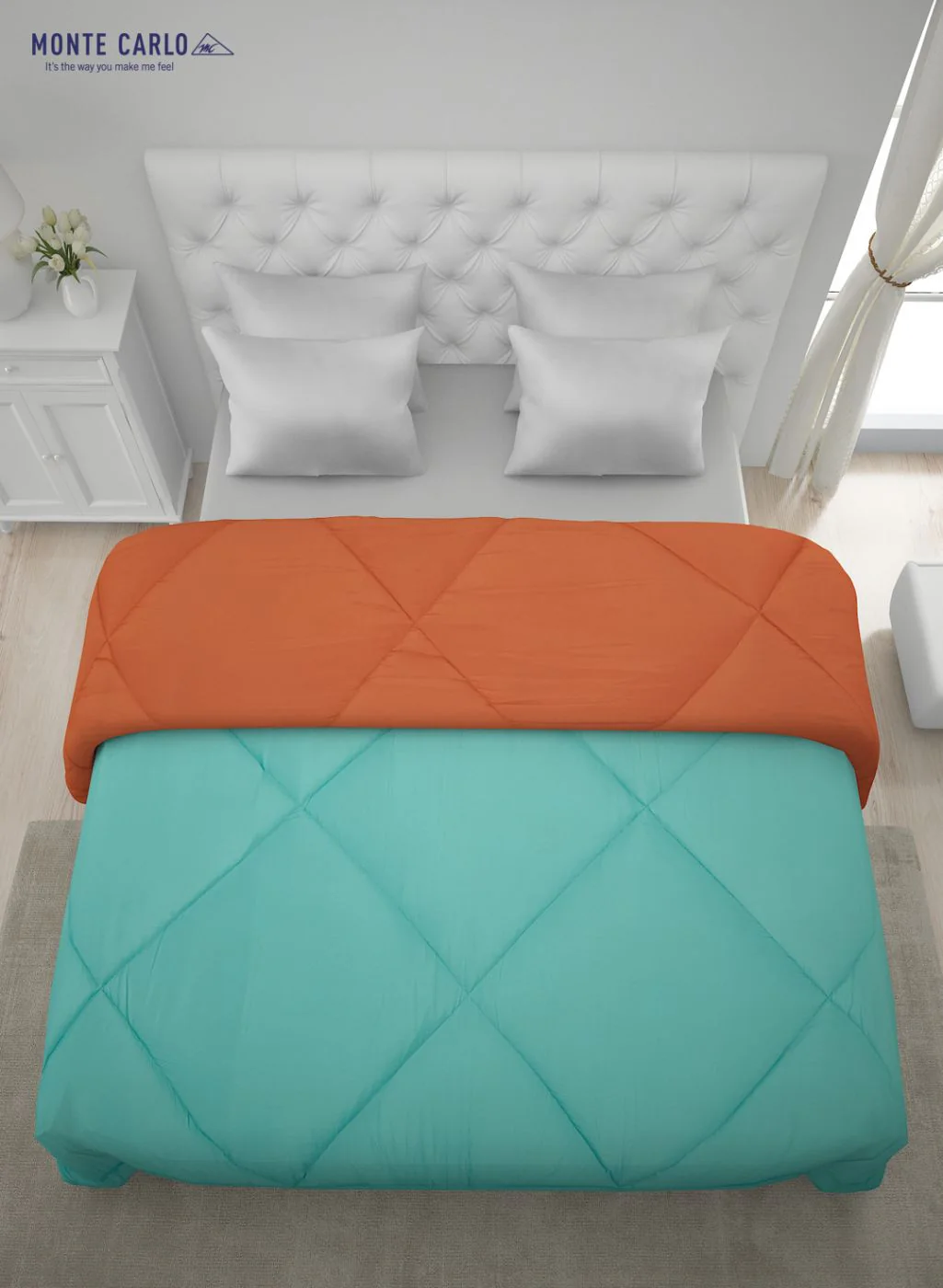 Solid Microfibre Double Comforter for Mild Winter - Image 5