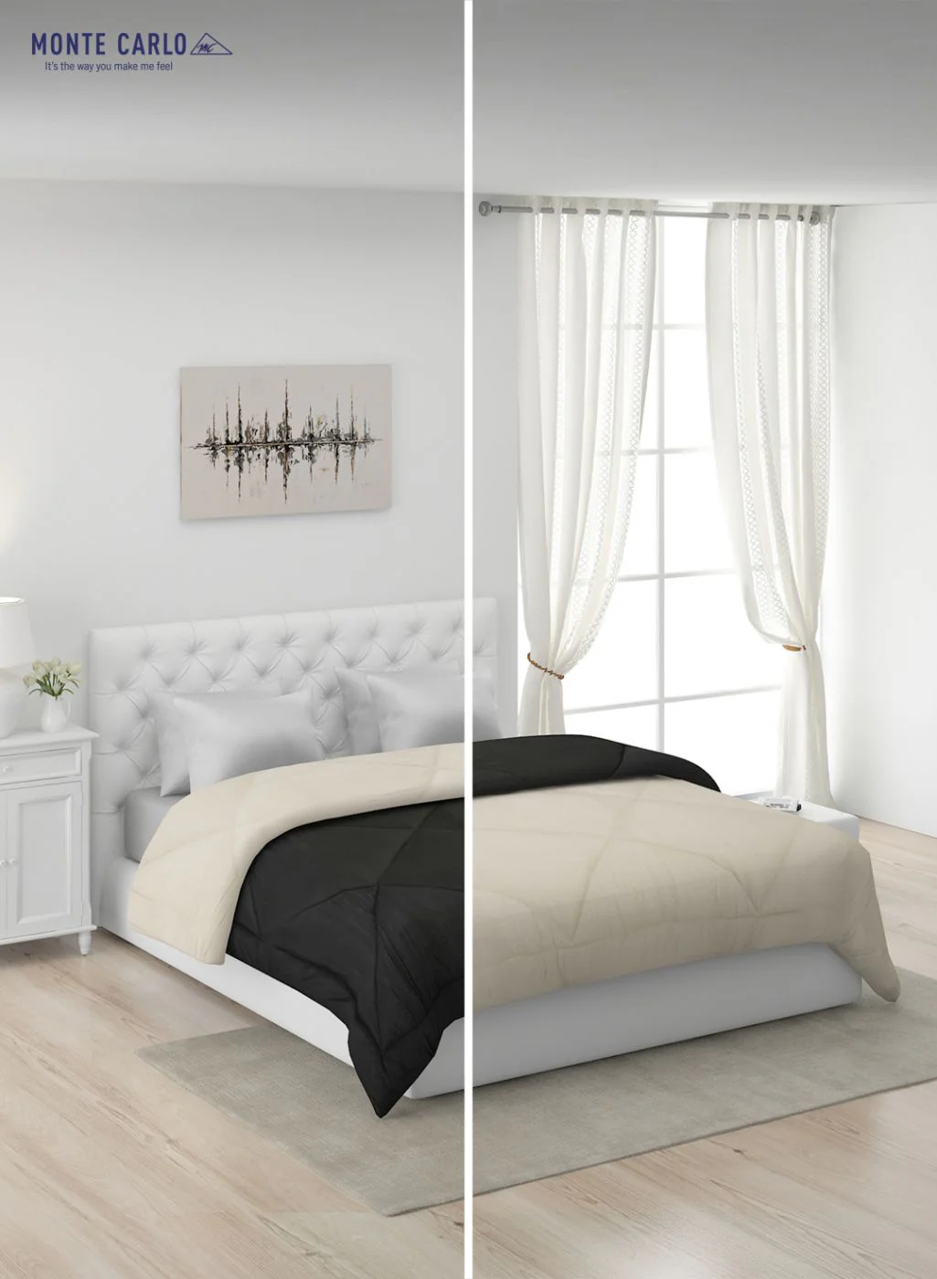 Solid Microfibre Double Comforter for Mild Winter - Image 3