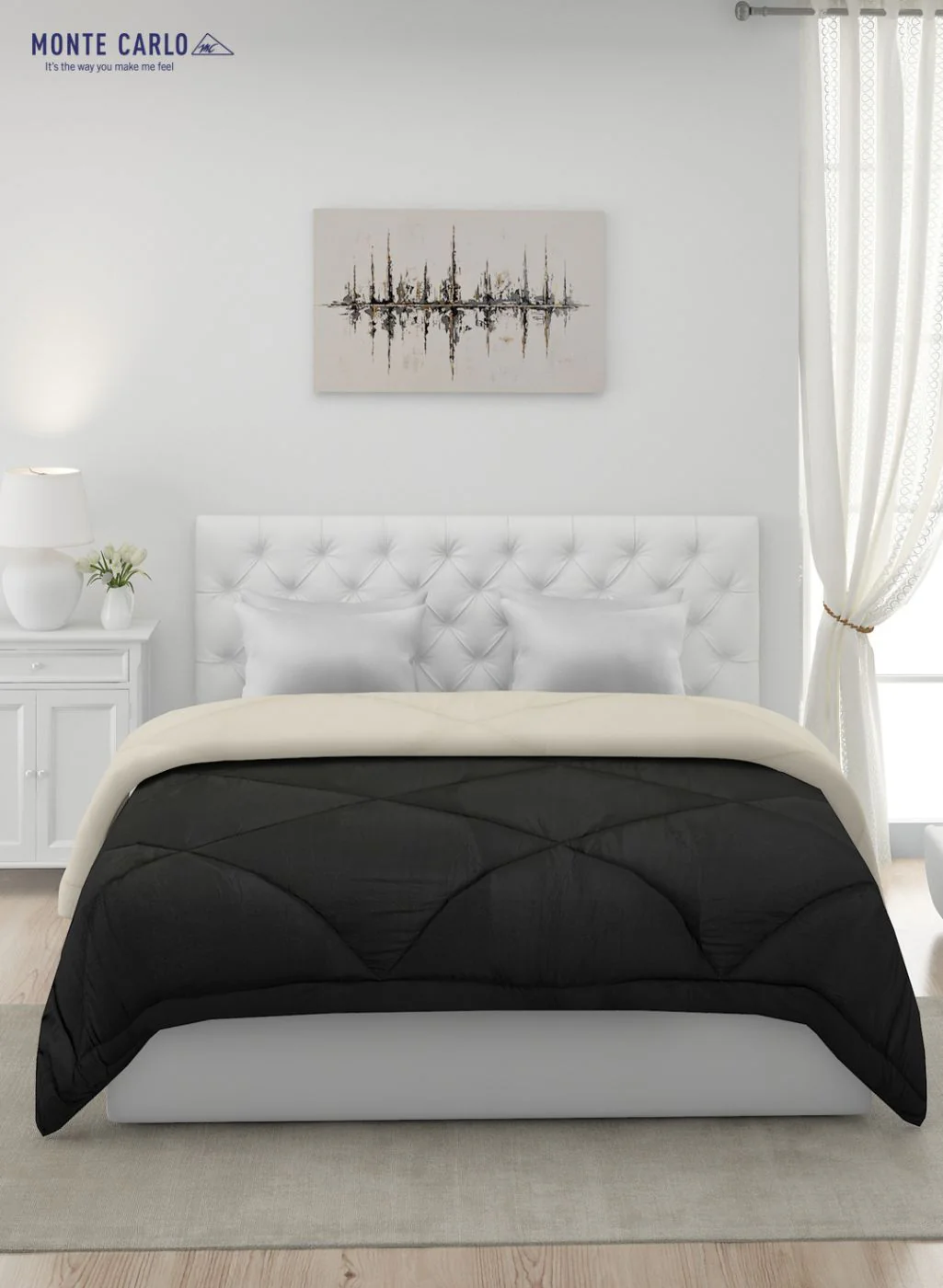 Solid Microfibre Double Comforter for Mild Winter - Image 4