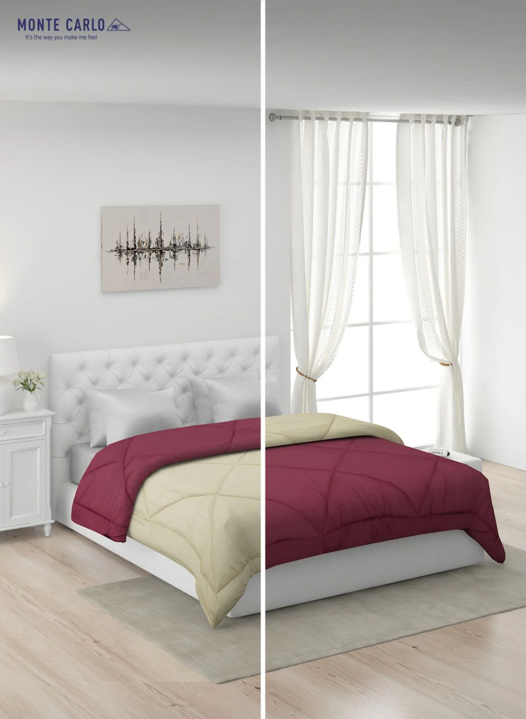 Solid Microfibre Double Comforter for Mild Winter - Image 3