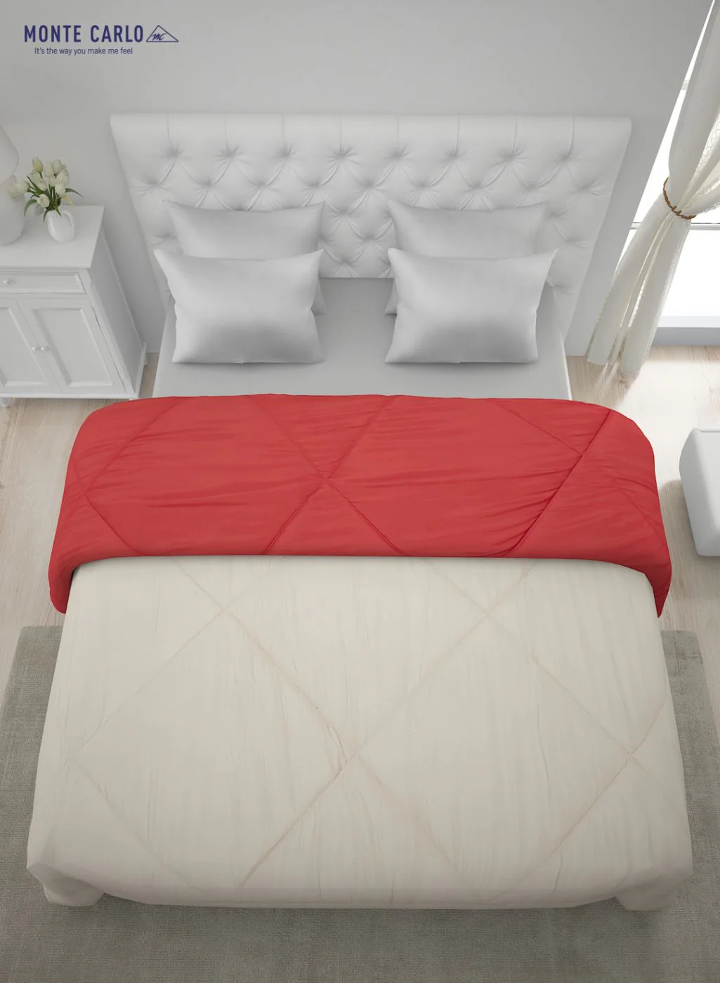 Solid Microfibre Double Comforter for Mild Winter - Image 5