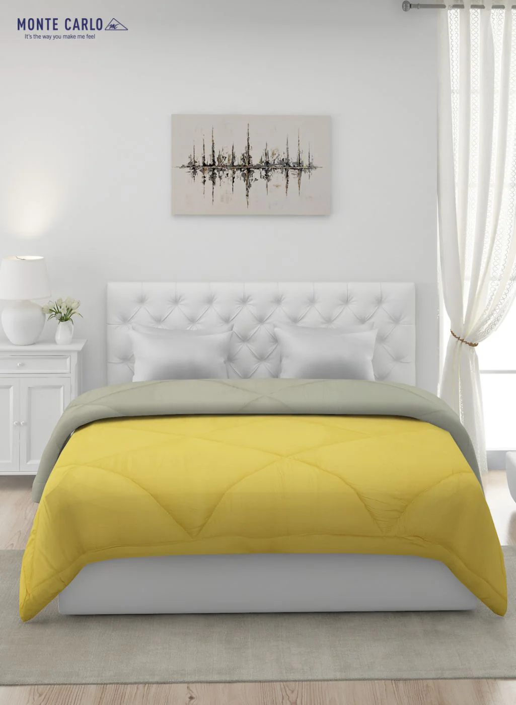 Solid Microfibre Double Comforter for Mild Winter - Image 4