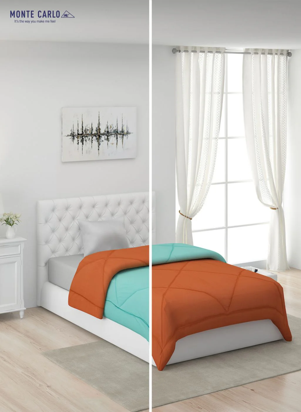Solid Microfibre Single Comforter for Mild Winter - Image 3