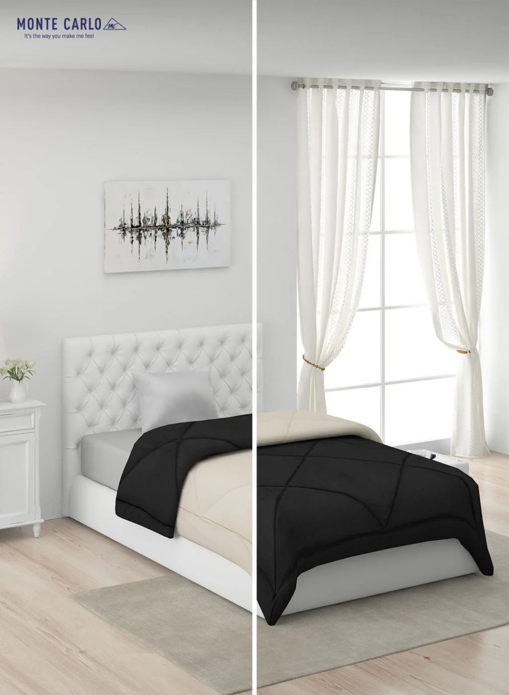 Solid Microfibre Single Comforter for Mild Winter - Image 3