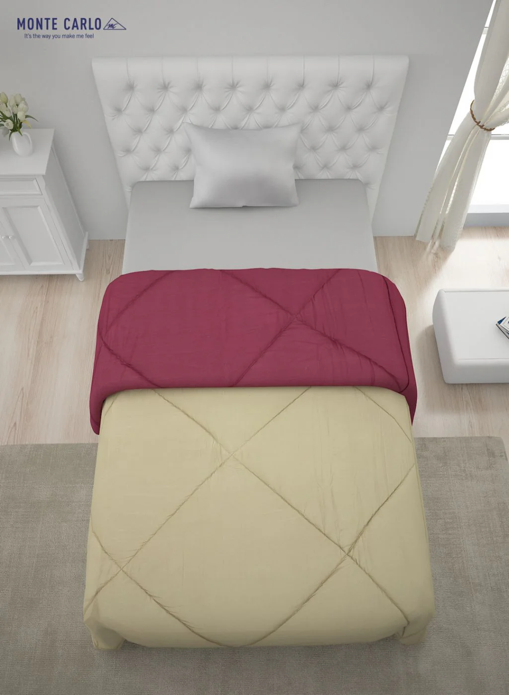 Solid Microfibre Single Comforter for Mild Winter - Image 5