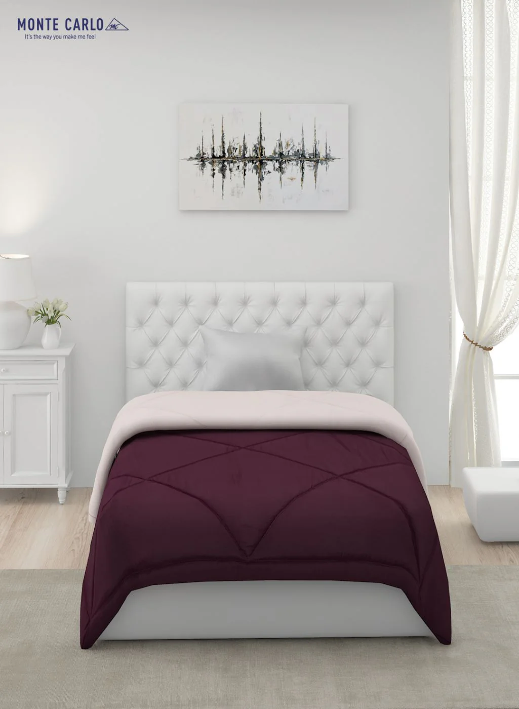 Solid Microfibre Single Comforter for Mild Winter - Image 4