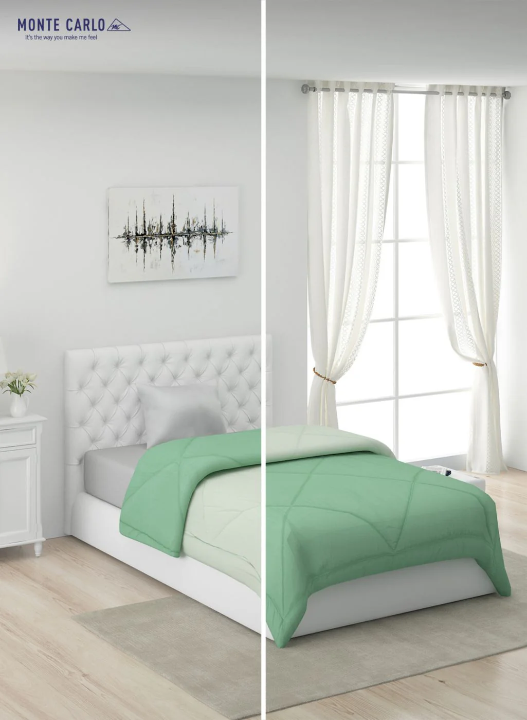 Solid Microfibre Single Comforter for Mild Winter - Image 3