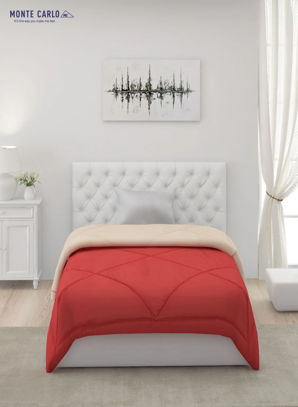 Solid Microfibre Single Comforter for Mild Winter - Image 4