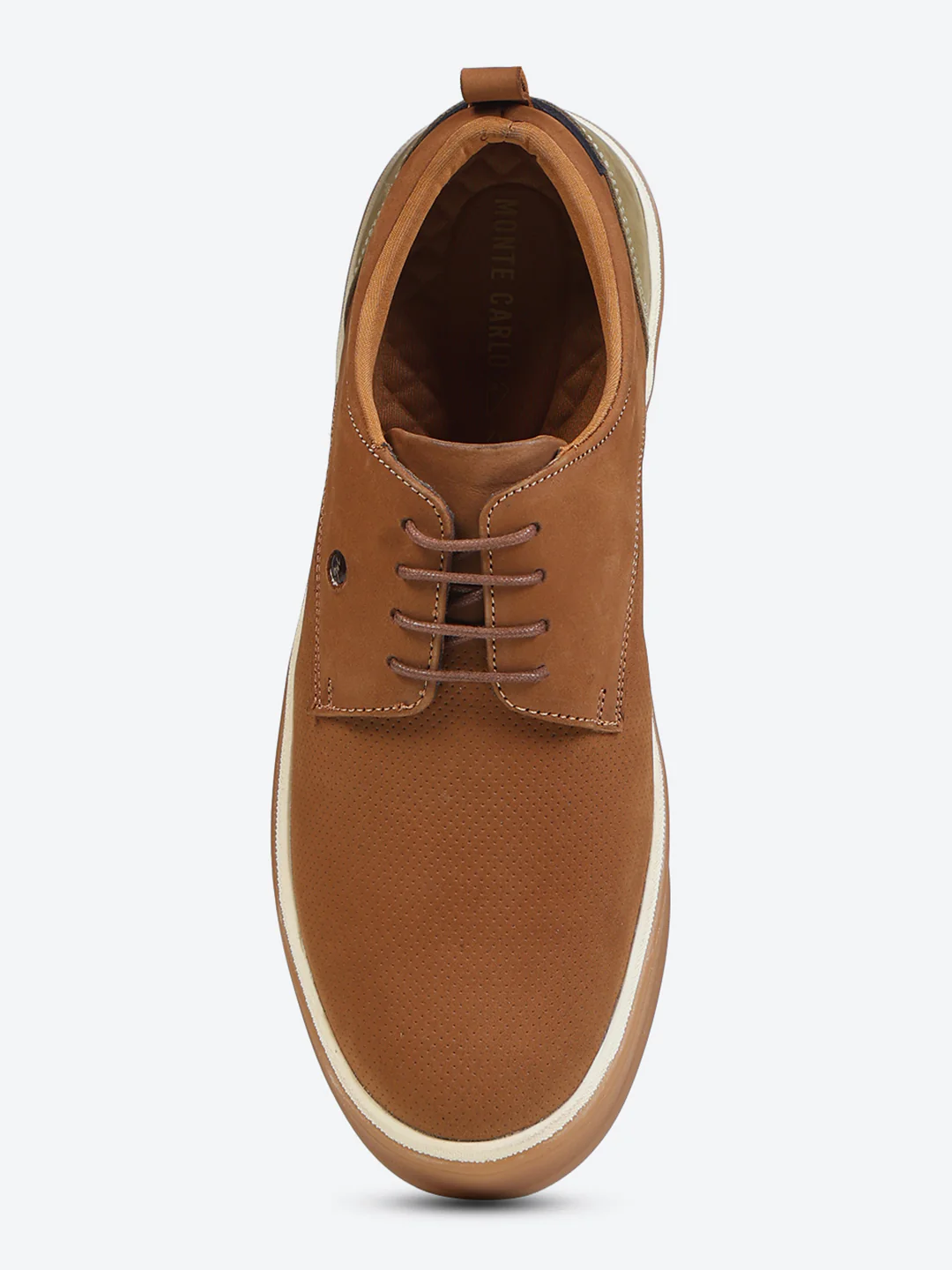 Monte Carlo Tan Casual Lace Up Sneakers Shoes for Men - Image 6
