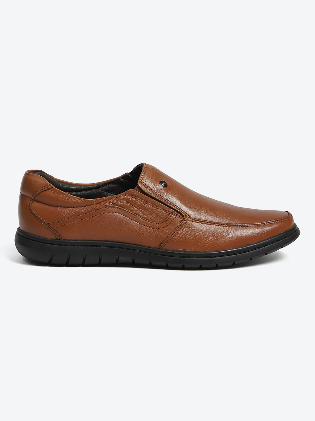Monte Carlo Tan Comfortable Slip on Formal Shoes for Men - Image 5