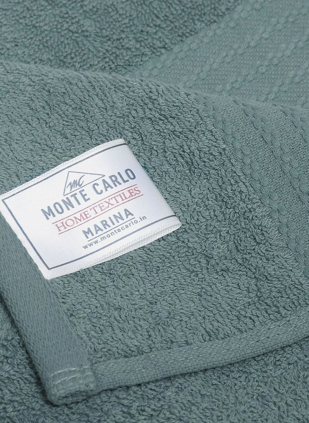 Teal Blue Cotton 400 GSM Bath Towel - Image 4