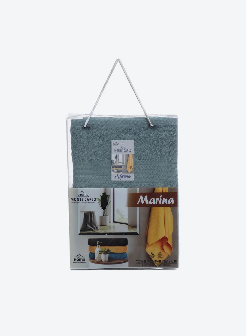 Teal Blue Cotton 400 GSM Bath Towel - Image 5