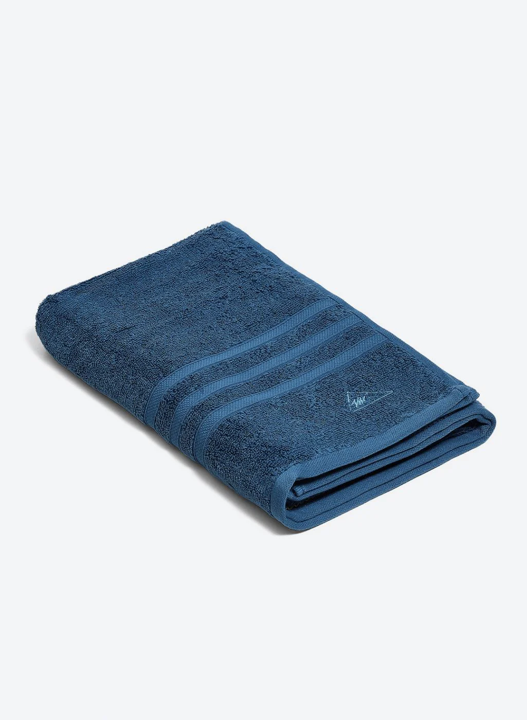 Teal Blue Cotton 525 GSM Bath Towel - Image 2