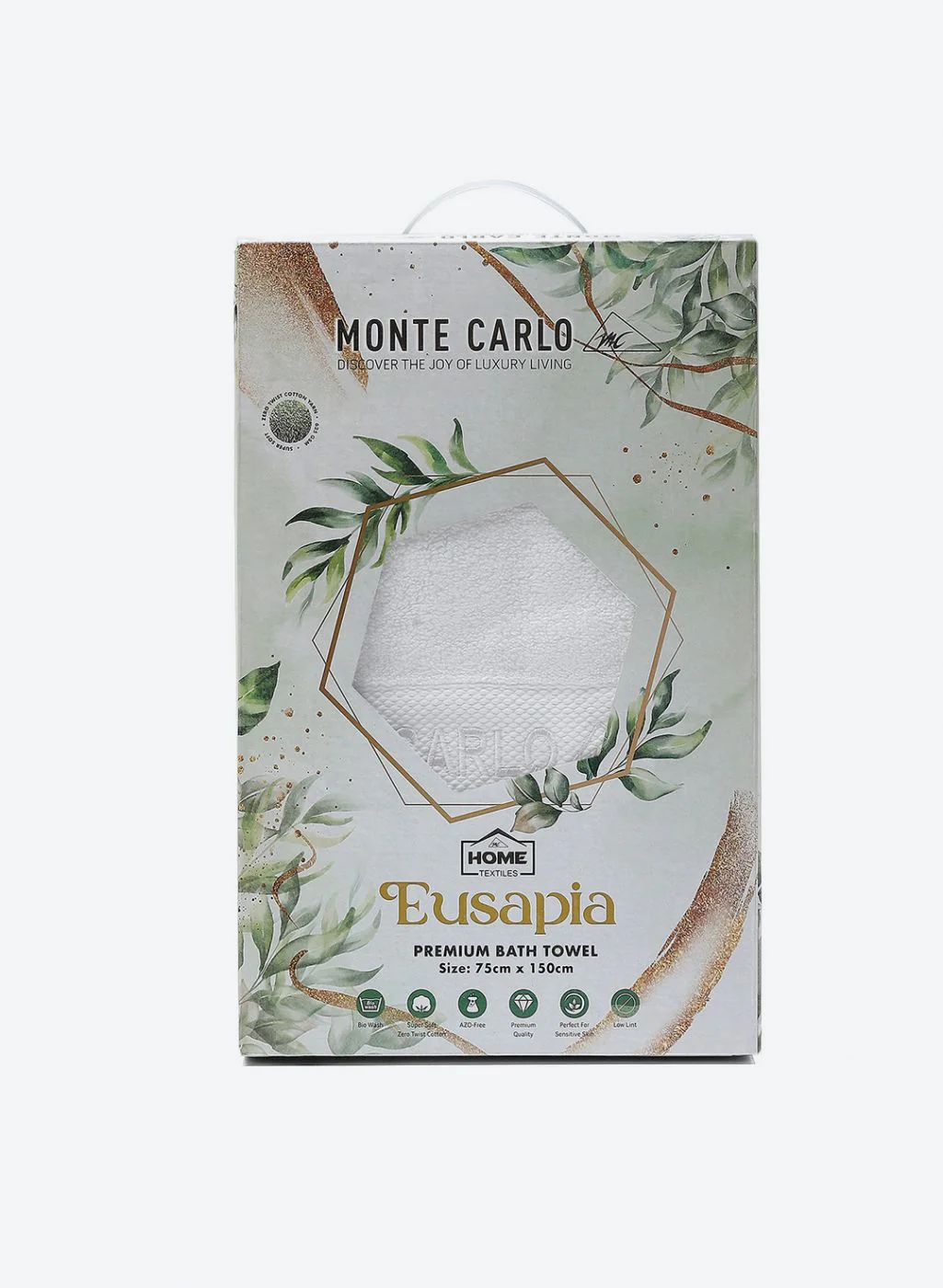White Cotton 625 GSM Bath Towel - Image 6