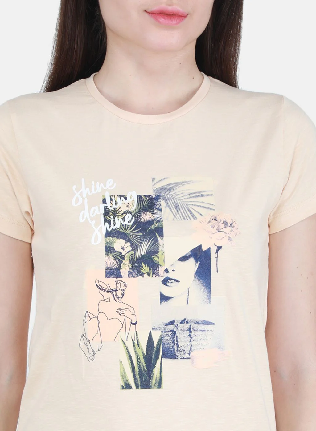 Women Beige Printed Top - Image 5