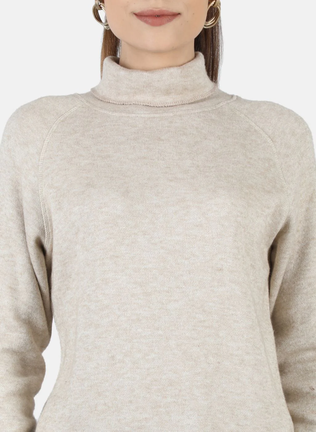 Women Beige Self Design Sceavy - Image 5