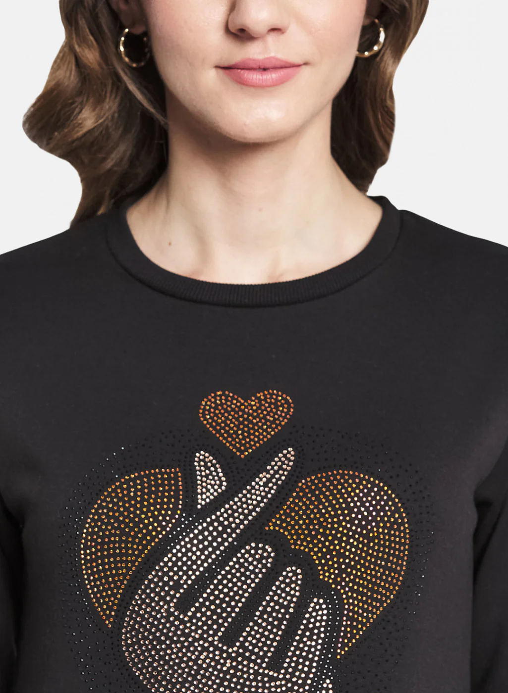 Women Black Printed Sweatshirt - Image 5