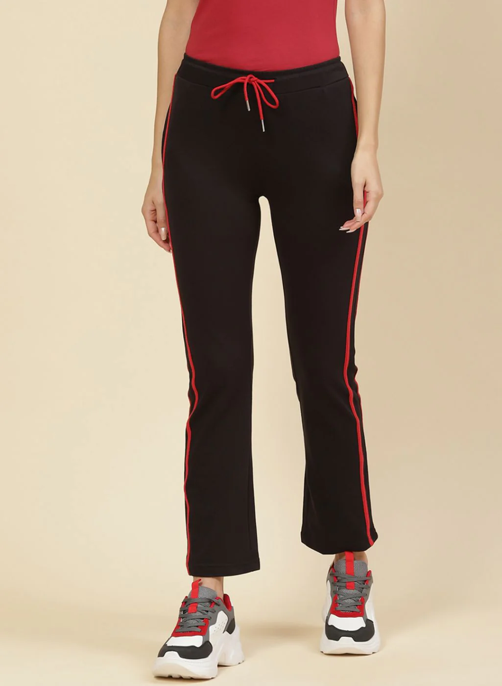 Women Black Regular Fit Lower - Image 3