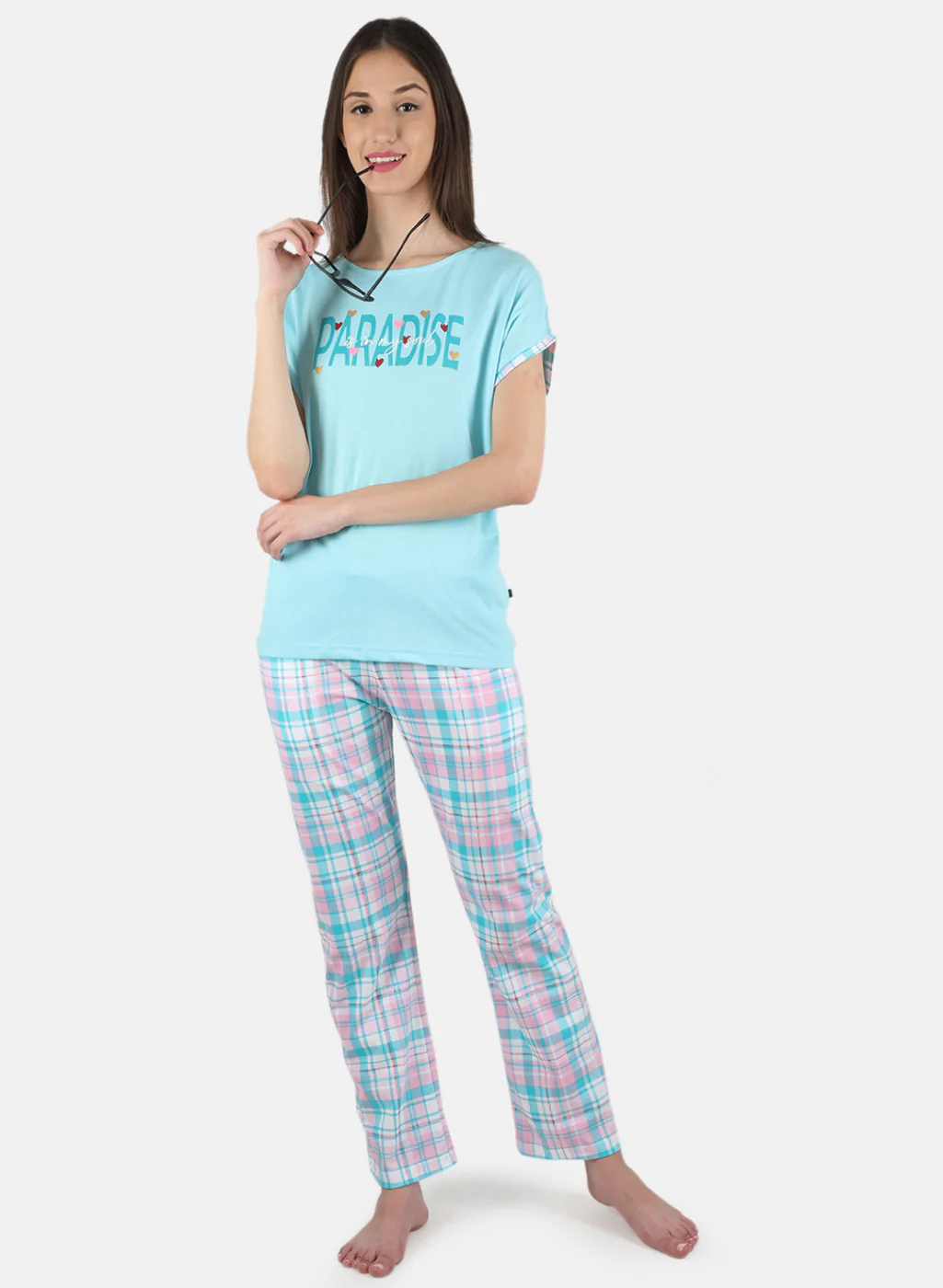 Women Blue Printed Lower Set - Image 4