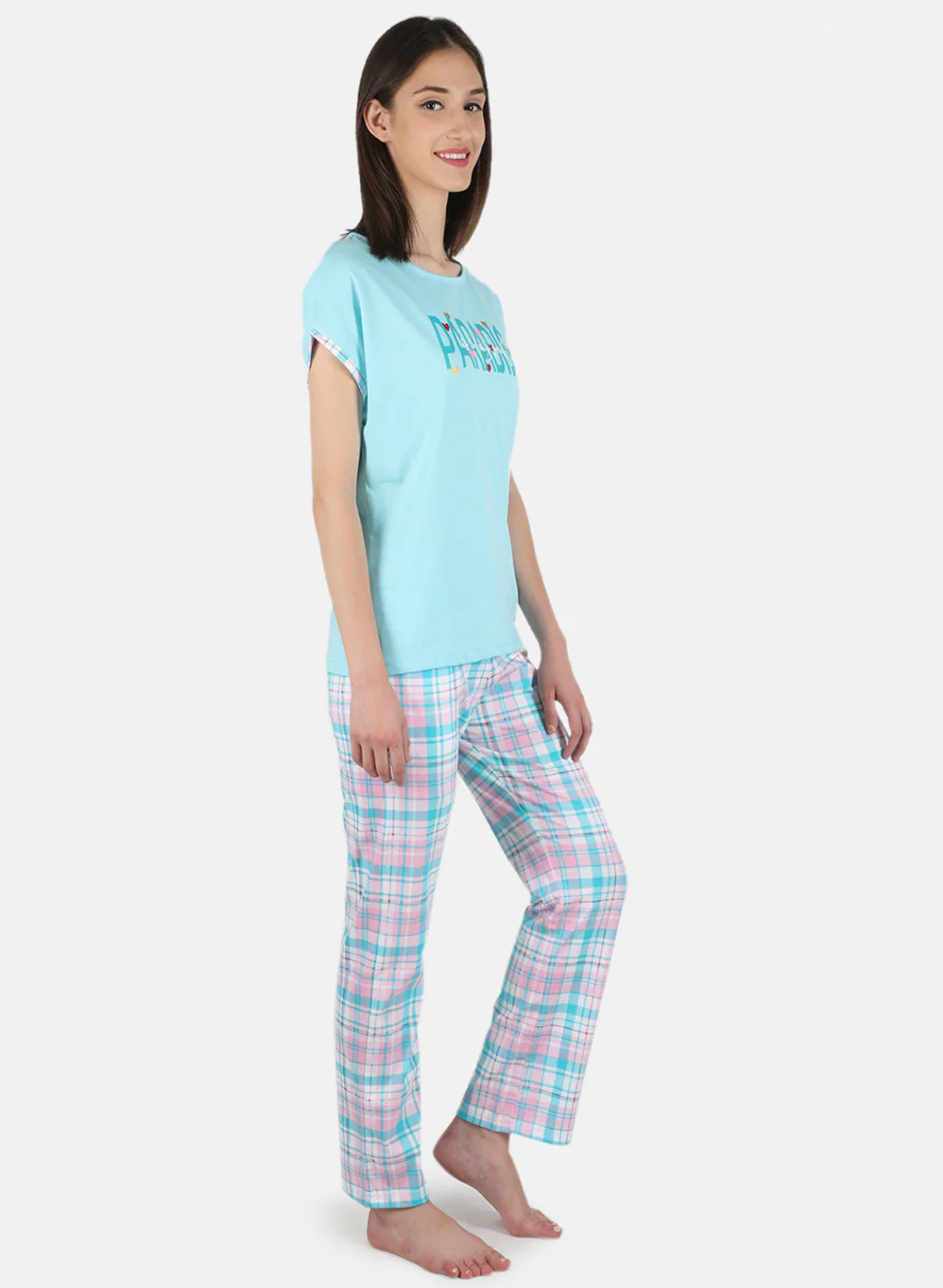 Women Blue Printed Lower Set - Image 7