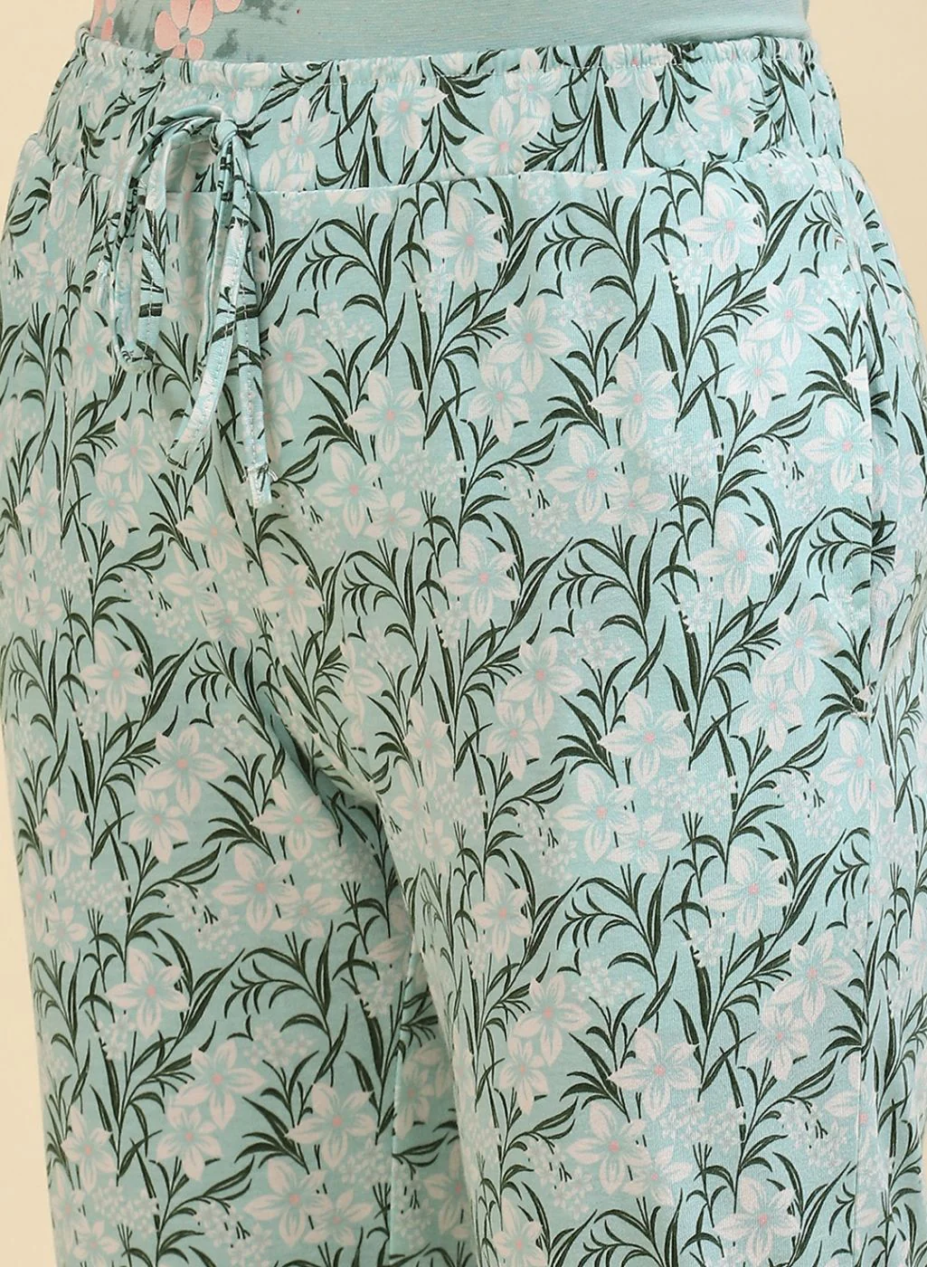 Women Blue Printed Lower Set - Image 7