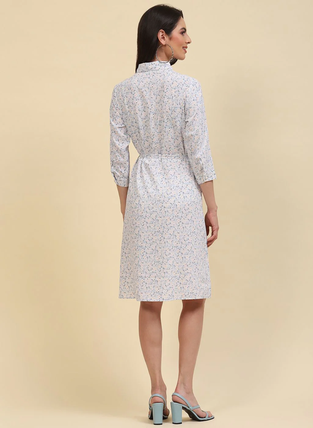Women Blue Printed Tunic - Image 5