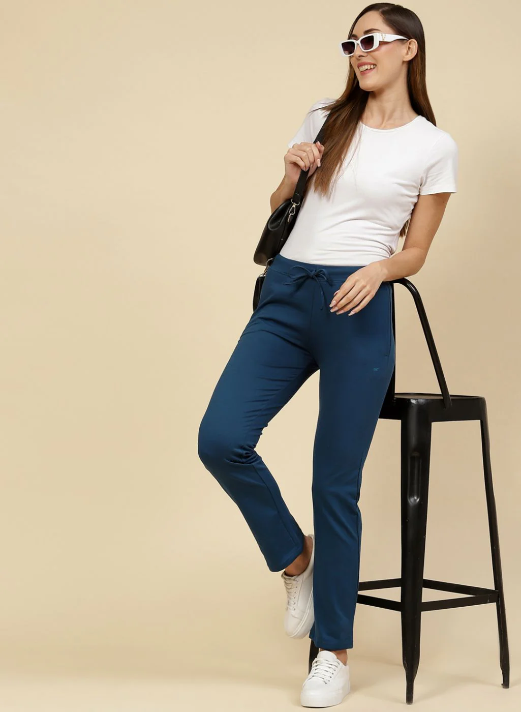 Women Blue Regular Fit Lower - Image 2