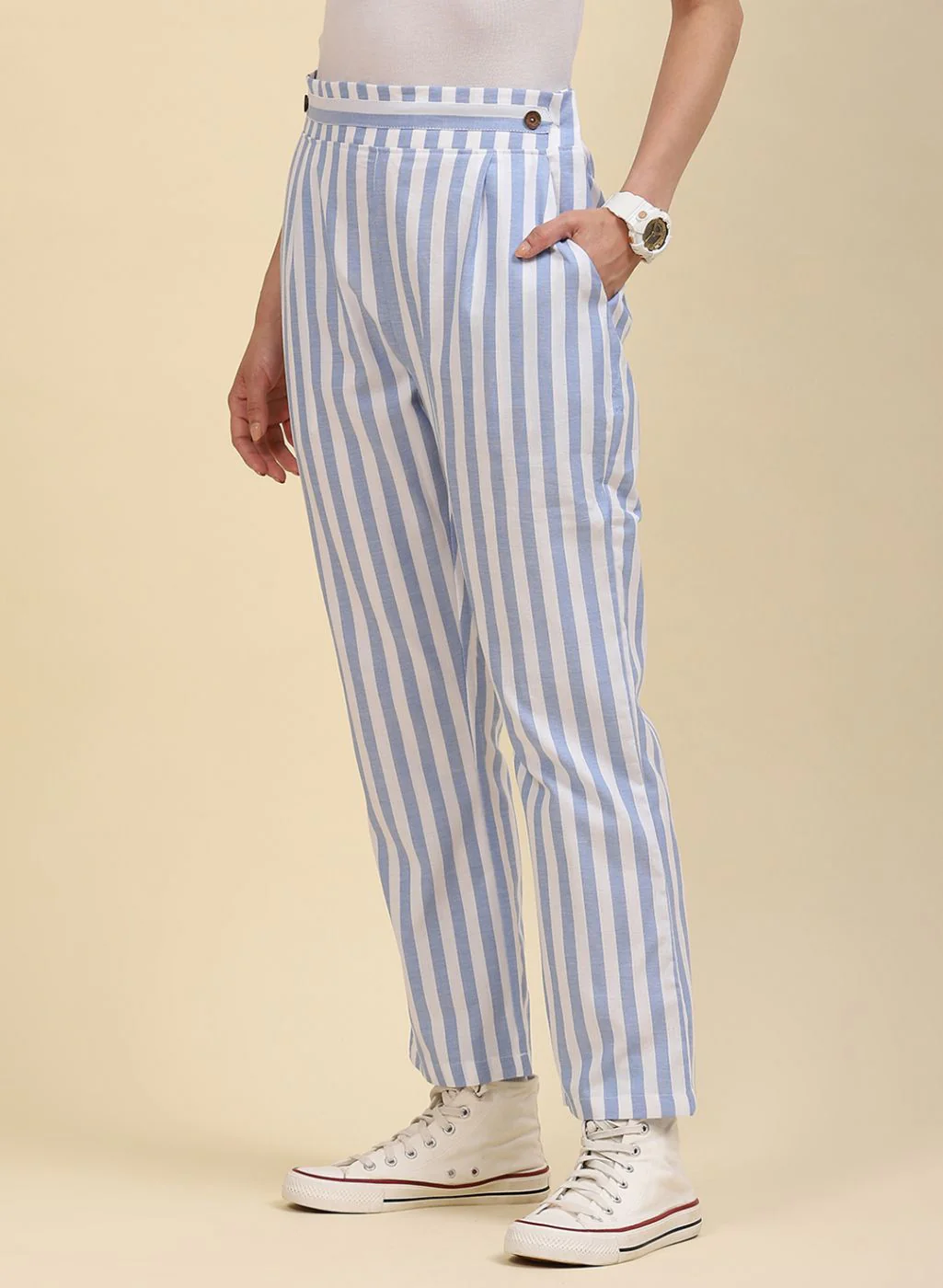 Women Blue Regular Fit Lower - Image 2