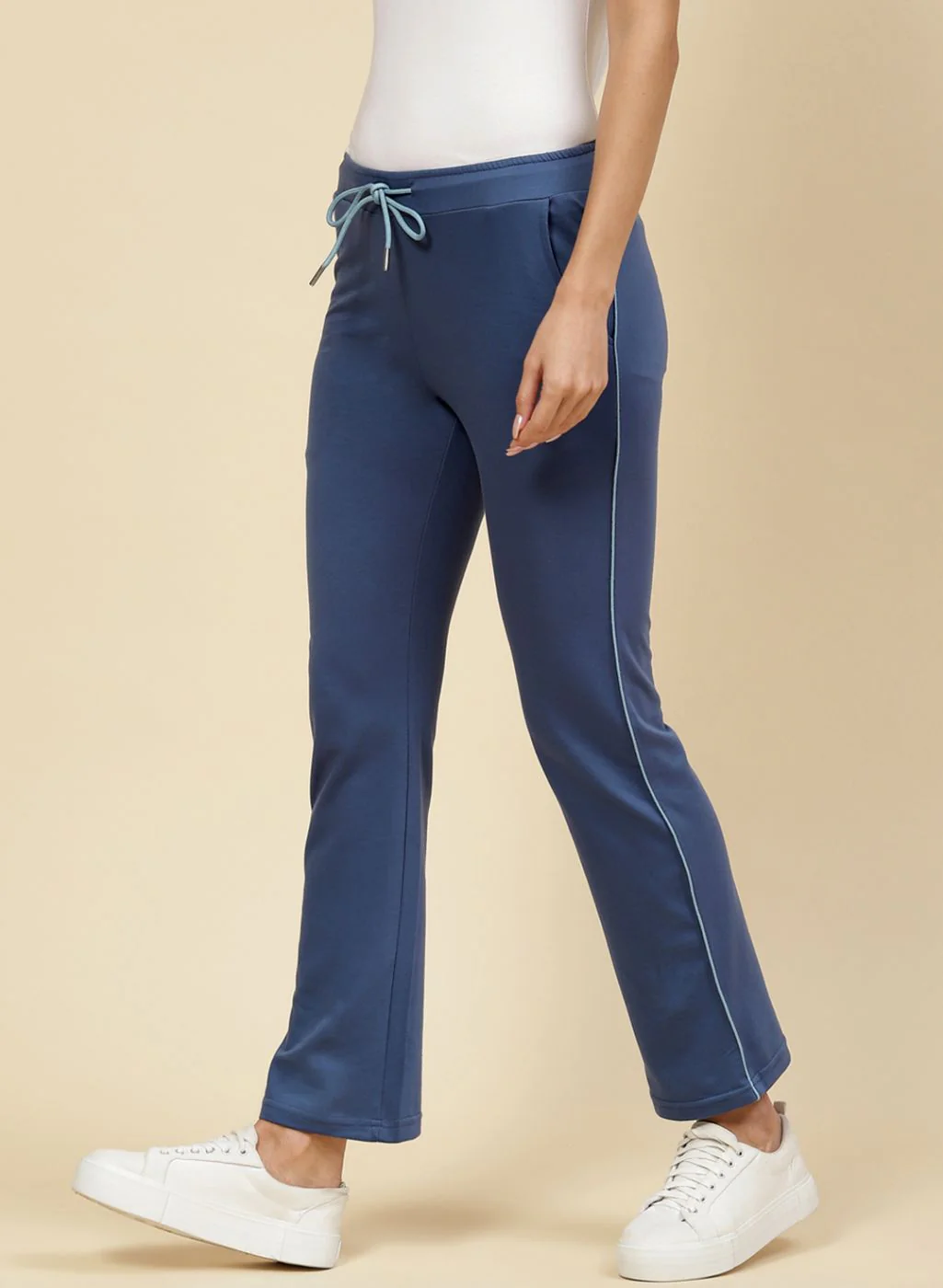 Women Blue Regular Fit Lower - Image 3