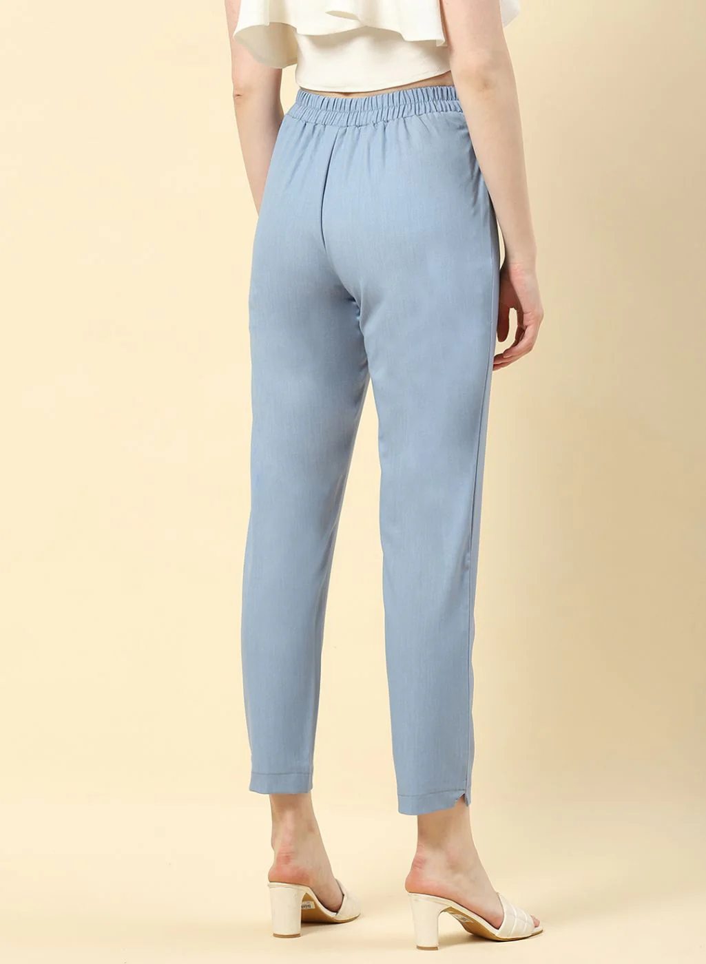 Women Blue Regular Fit Lower - Image 5
