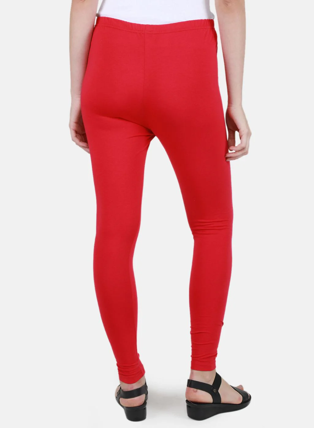Women Dark Pink Solid Legging - Image 3