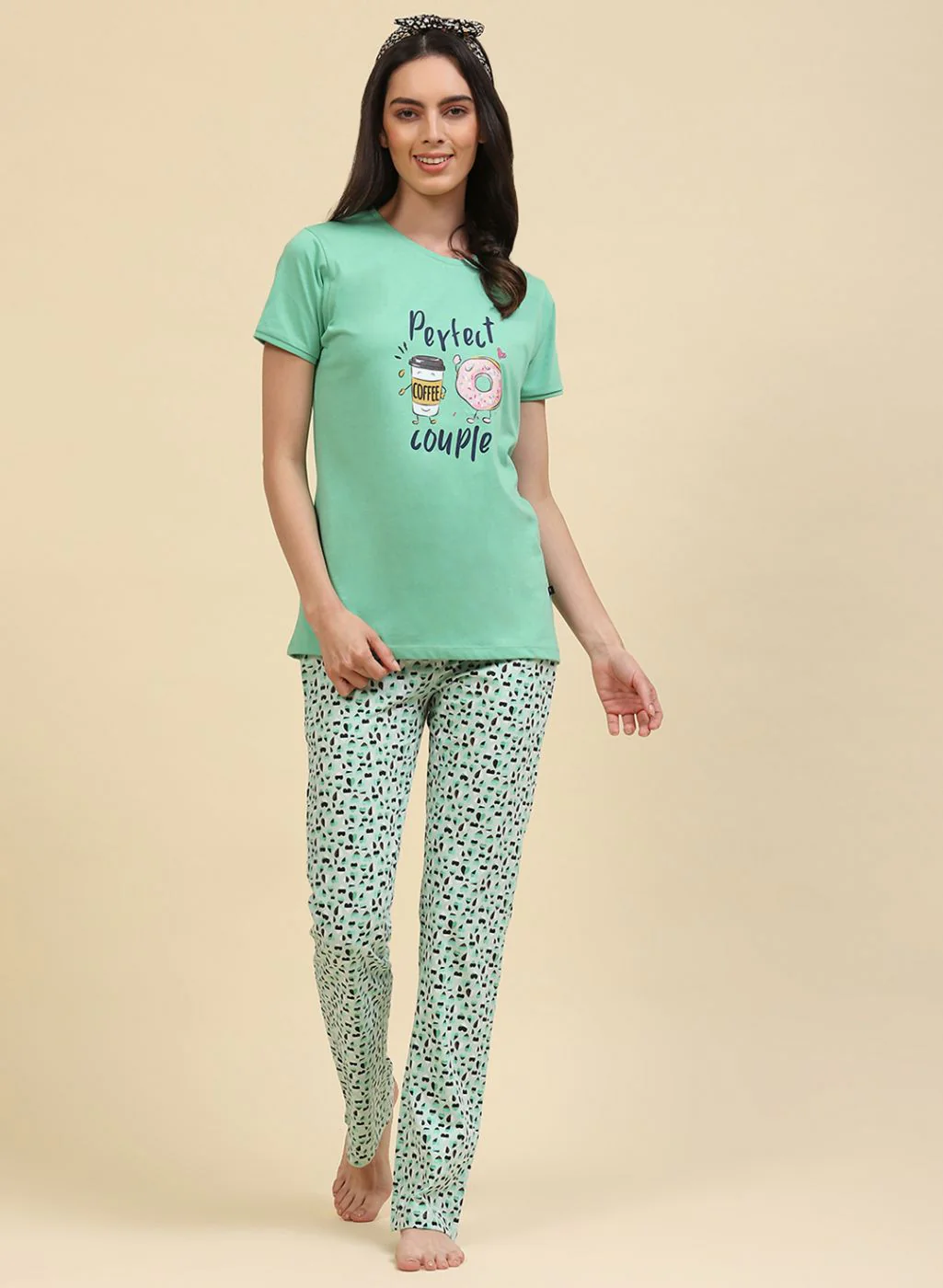 Women Green & Blue Printed Combo Set - Image 2