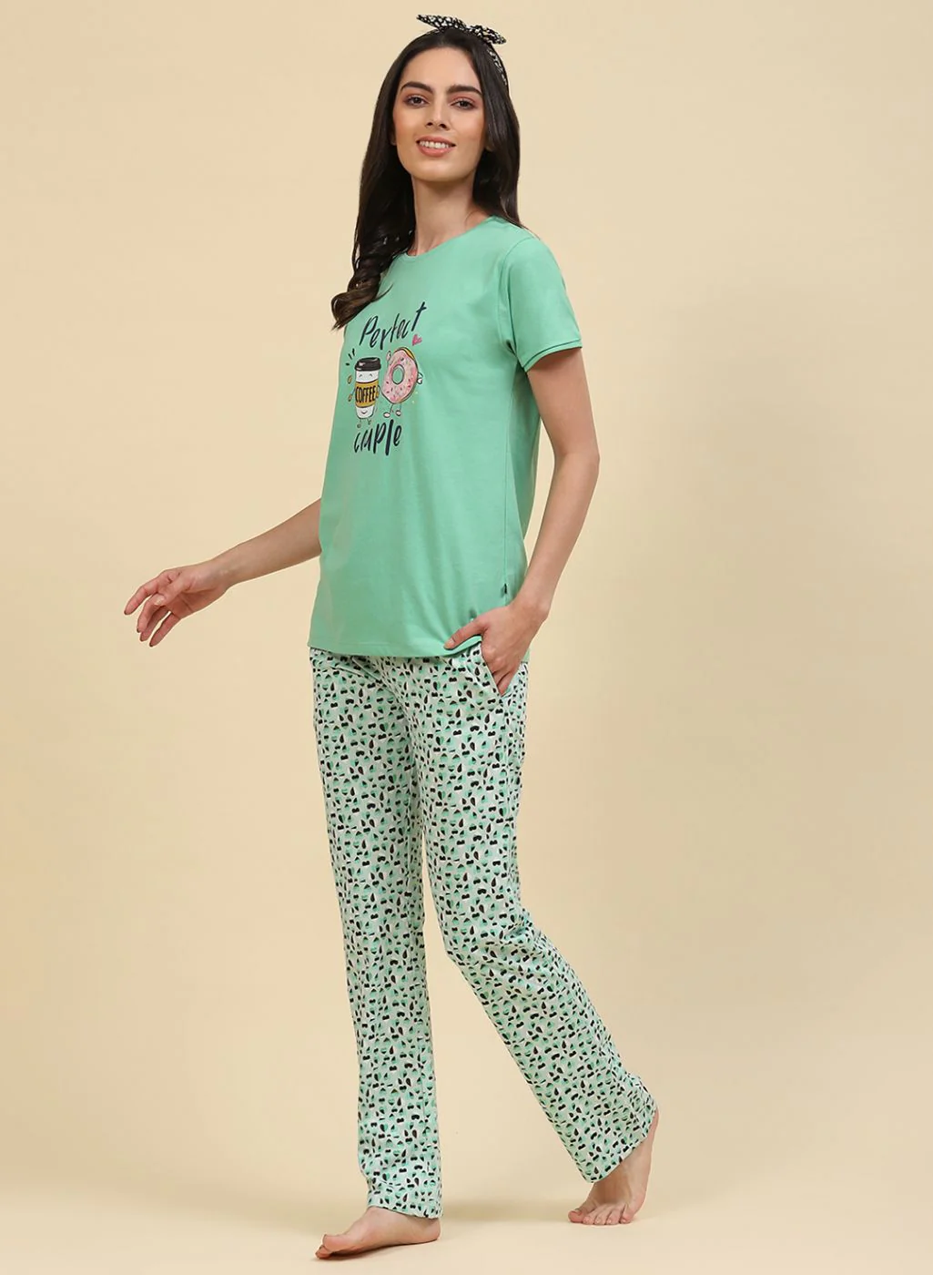 Women Green & Blue Printed Combo Set - Image 3