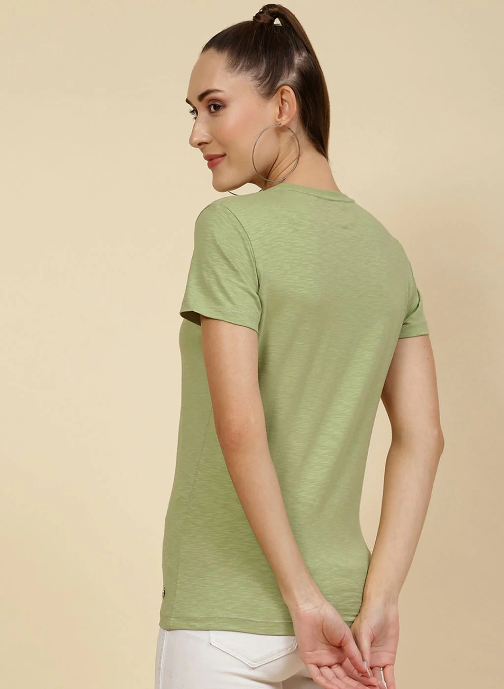 Women Green Embroidered Top - Image 5