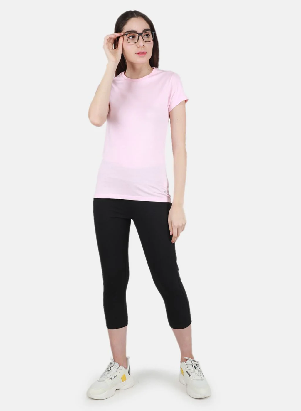 Women Green & Pink Solid Top 2 Pc Set - Image 5