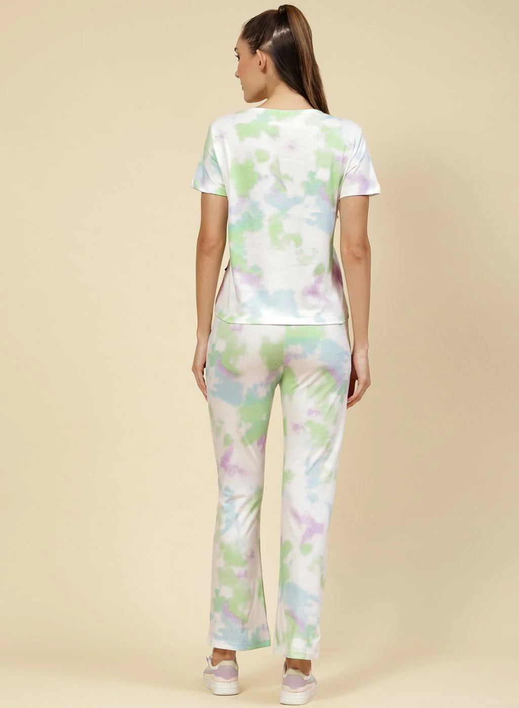 Women Green Printed CoordiNAte Set - Image 5