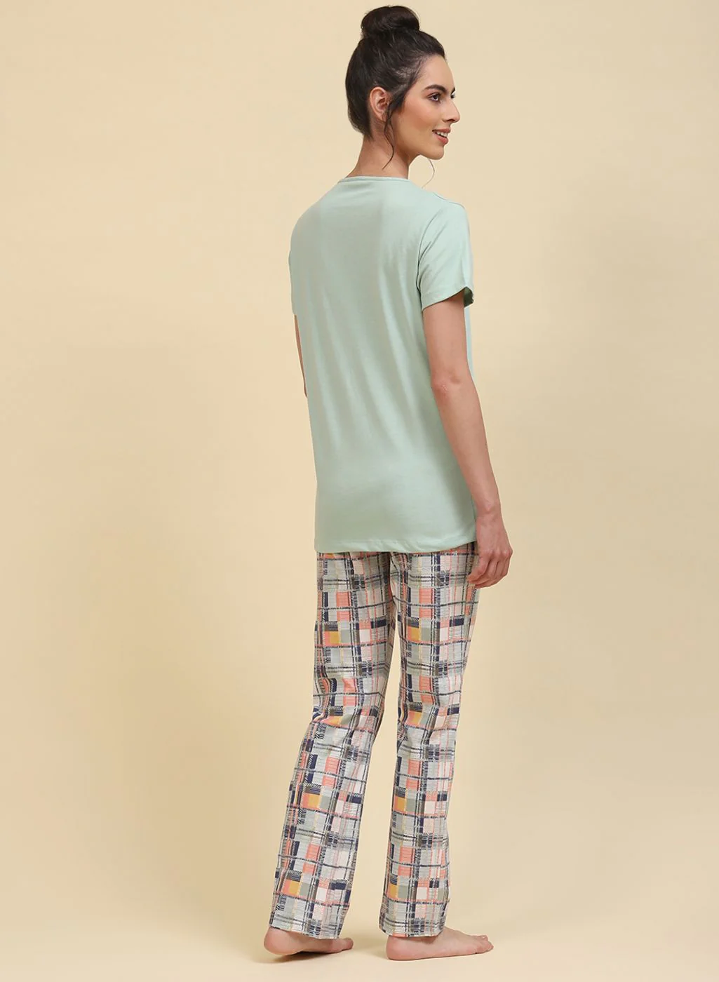 Women Green Printed Lower Set - Image 5