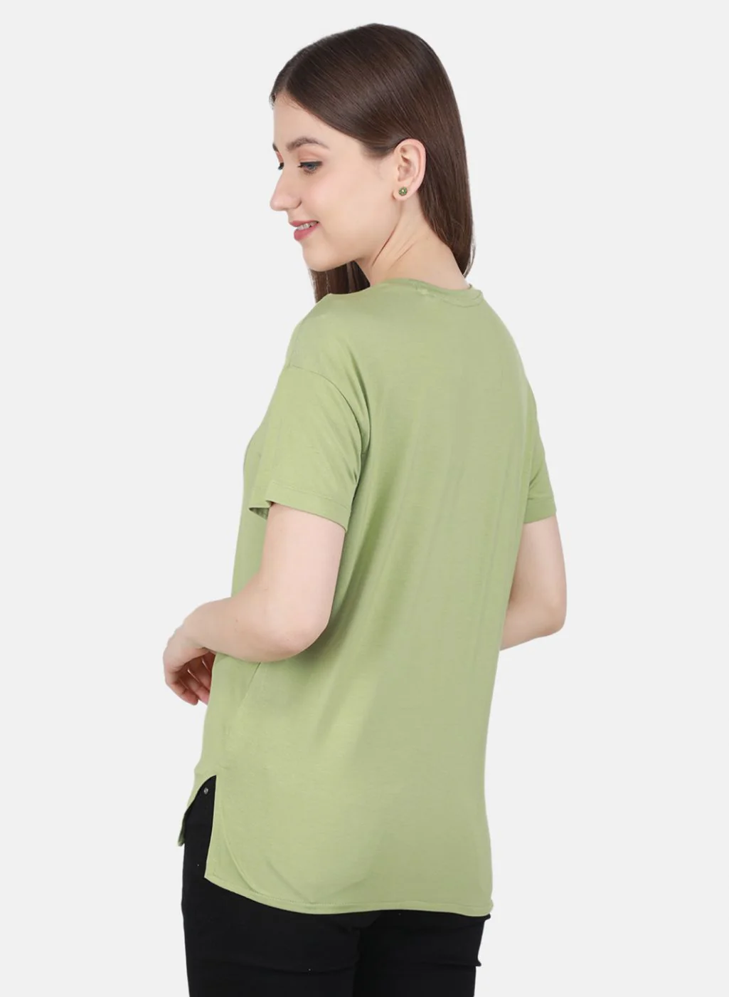 Women Green Printed Top - Image 3