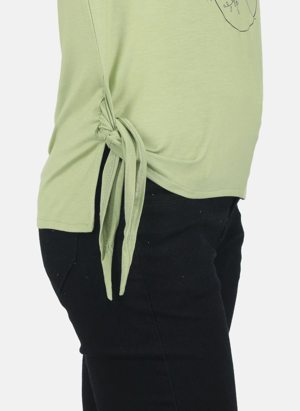 Women Green Printed Top - Image 5