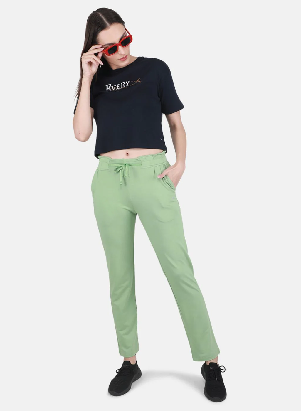 Women Green Regular Fit Lower - Image 4